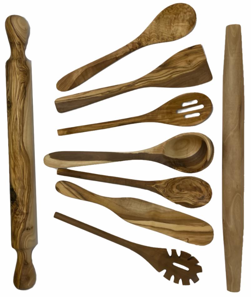 OLIVE WOOD UTENSIL COOKING SPOON