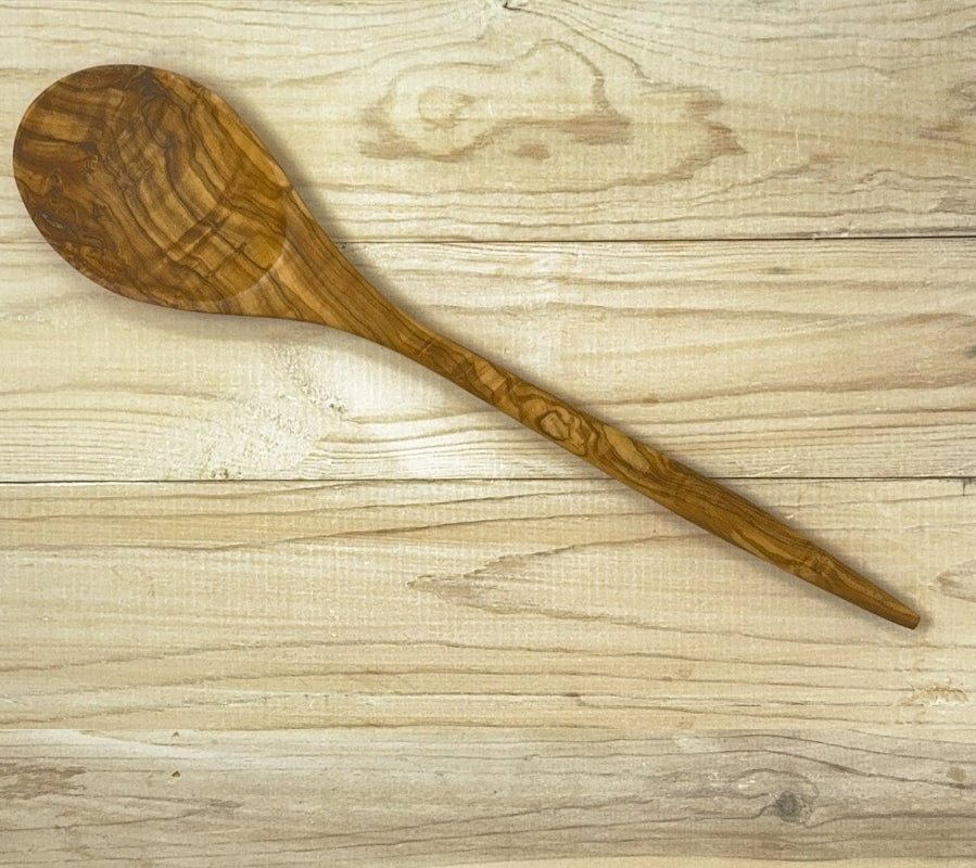 OLIVE WOOD UTENSIL COOKING SPOON LONG